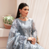 T- 209 RAMSHA EMRIODED CHIFFON 3PCS STICHED SUIT PRE ORDER  PRICE $145 CAD AND $100 USD