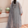 T- 209 RAMSHA EMRIODED CHIFFON 3PCS STICHED SUIT PRE ORDER  PRICE $145 CAD AND $100 USD - Image 5
