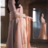 Azure Chiffon 3 pcs  suit Stitched Vibrant Blaze AZU07  $ 160 CAD , $ 110 USD - Image 3
