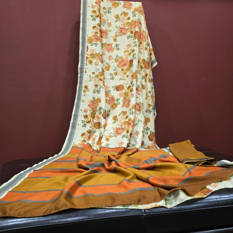 Poshmina printed Saree SKP03