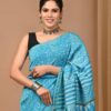 Hand block print chandri saree SD01 CAD $80   USD $55